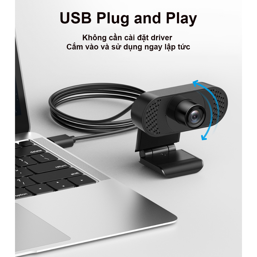 Webcam máy tính có mic-1080P, Windows XP/10/11, Mac OS, Linux | BigBuy360 - bigbuy360.vn