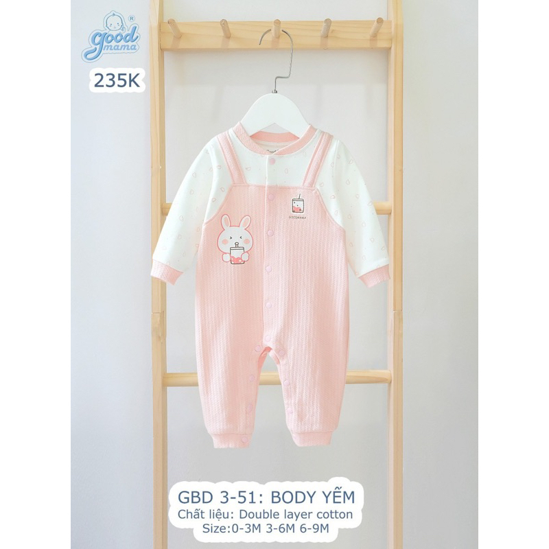 Body vải dày dặn đẹp cho bé từ sơ sinh đến 9 tháng