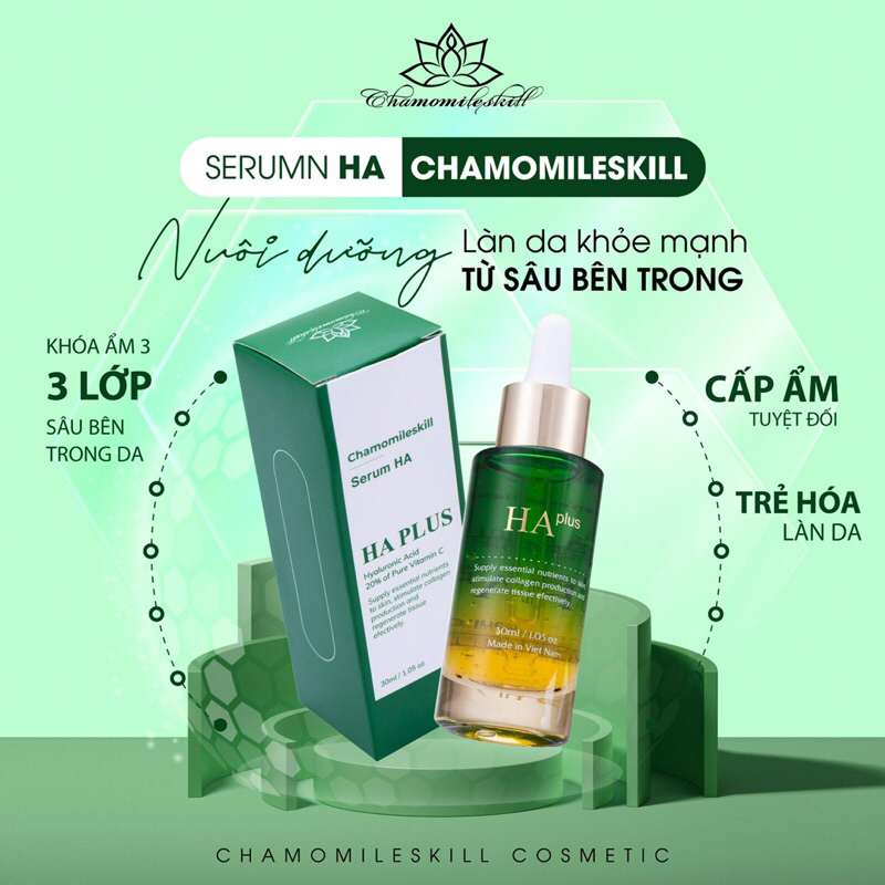 Serum HA chamomileskill hàng chuẩn kèm quà tặng
