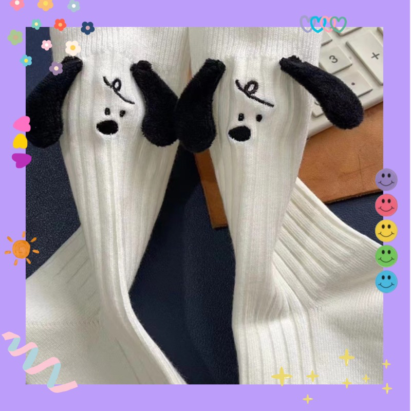 Vớ tất cổ cao Puppy 🐶 Mặt trước baby đáng yêu