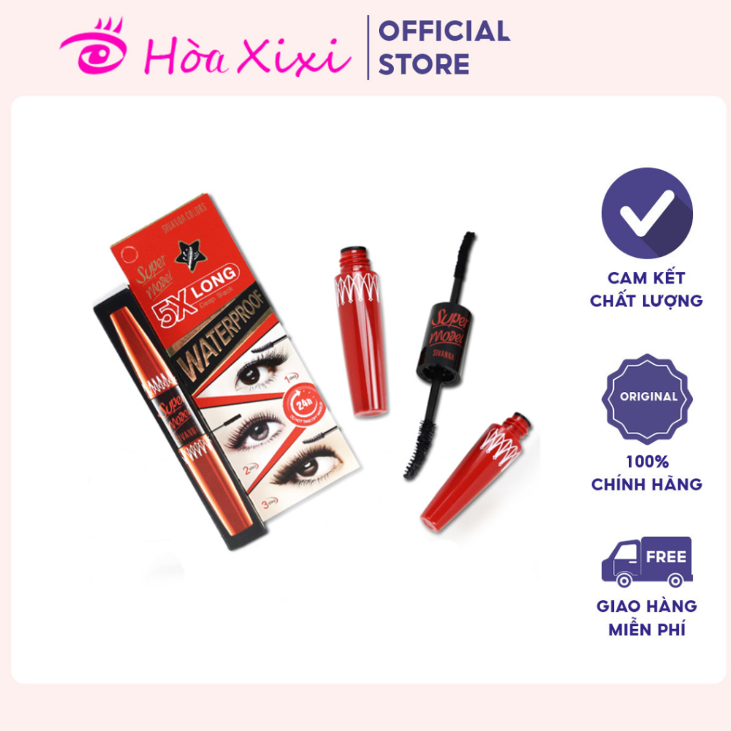 Mascara Hai Đầu Sivanna Super Model 5X Long