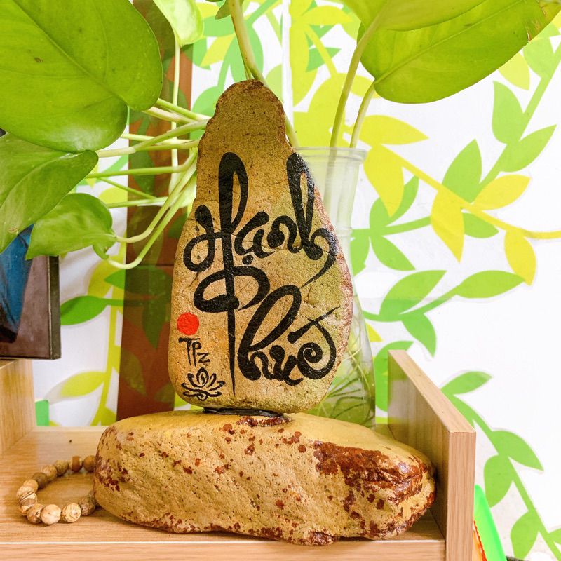 Đá viết chữ thư pháp (Đá thiên nhiên)