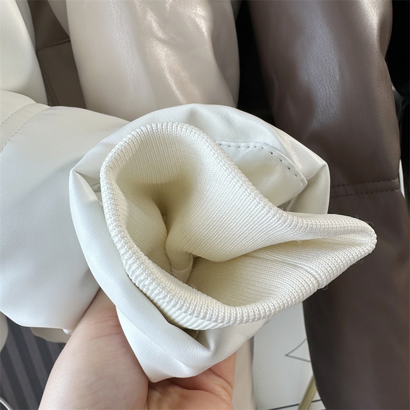 U157 Áo khoác da lót bông cotton