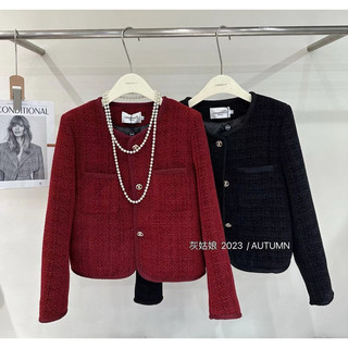 Áo dạ tweed đỏ trần bông QCCC