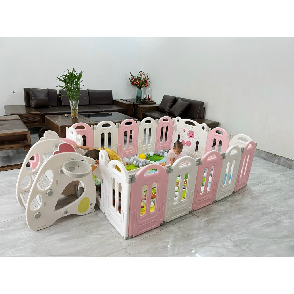 BỘ COMBO CẦU TRƯỢT QUÂY BÓNG CAO CẤP TẶNG  KÈM THẢM VÀ BÓNG BẢO HÀNG 12 THÁNG