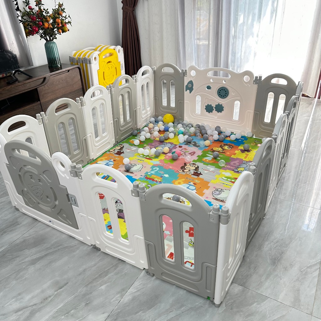 BỘ COMBO CẦU TRƯỢT QUÂY BÓNG CAO CẤP TẶNG  KÈM THẢM VÀ BÓNG BẢO HÀNG 12 THÁNG