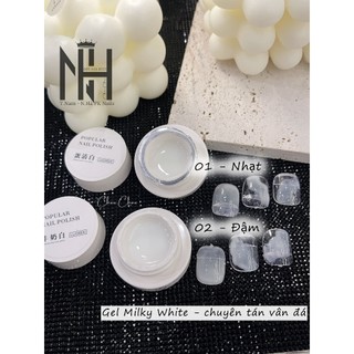 Gel milky white chuyên tán vân đá, Gel gạo làm loang vân đá, gel mixing, phụ kiện nail chính hãng
