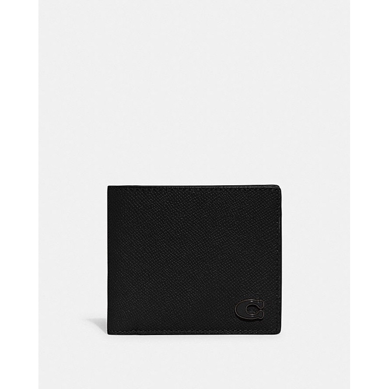 Ví nam coach coin dáng ngắn có thêm ngăn bên trong