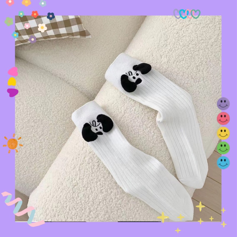 Vớ tất cổ cao Puppy 🐶 Mặt trước baby đáng yêu