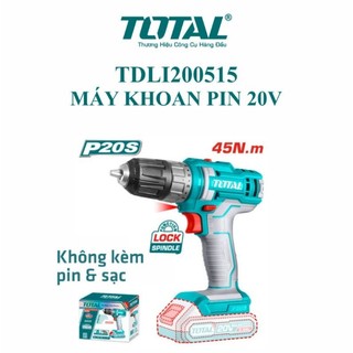 Tdli200515 máy khoan pin 20v total