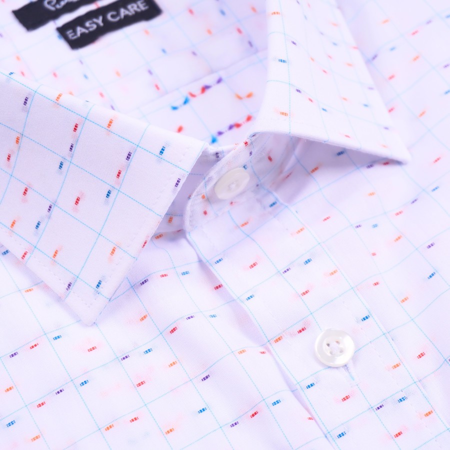 Áo sơ mi nam ngắn tay vạt ngang Pierre Cardin cao cấp xuất Hàn 100% cotton dáng Áo Regular ACN042 | Korea Outlet