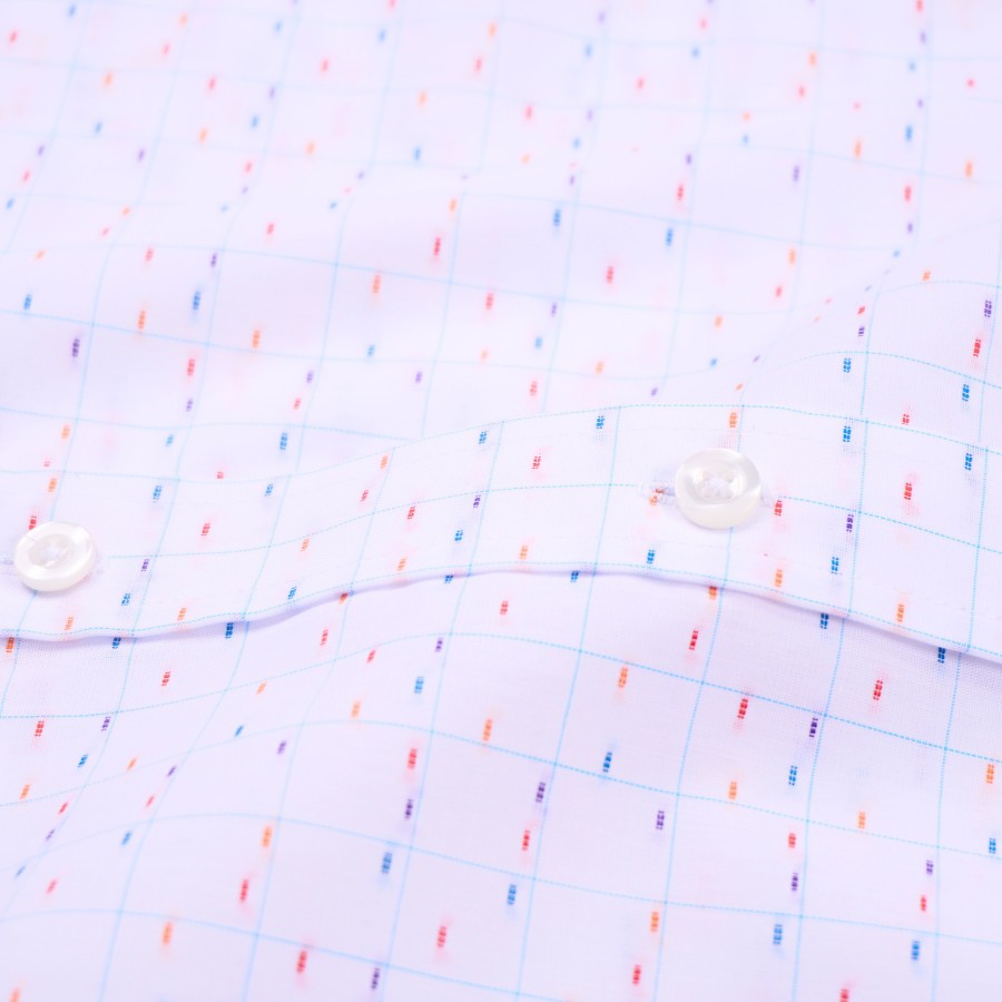 Áo sơ mi nam ngắn tay vạt ngang Pierre Cardin cao cấp xuất Hàn 100% cotton dáng Áo Regular ACN042 | Korea Outlet