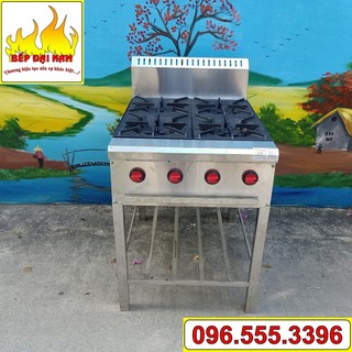 Bếp âu công nghiệp, bếp âu 4 họng, bếp gas âu công nghiệp