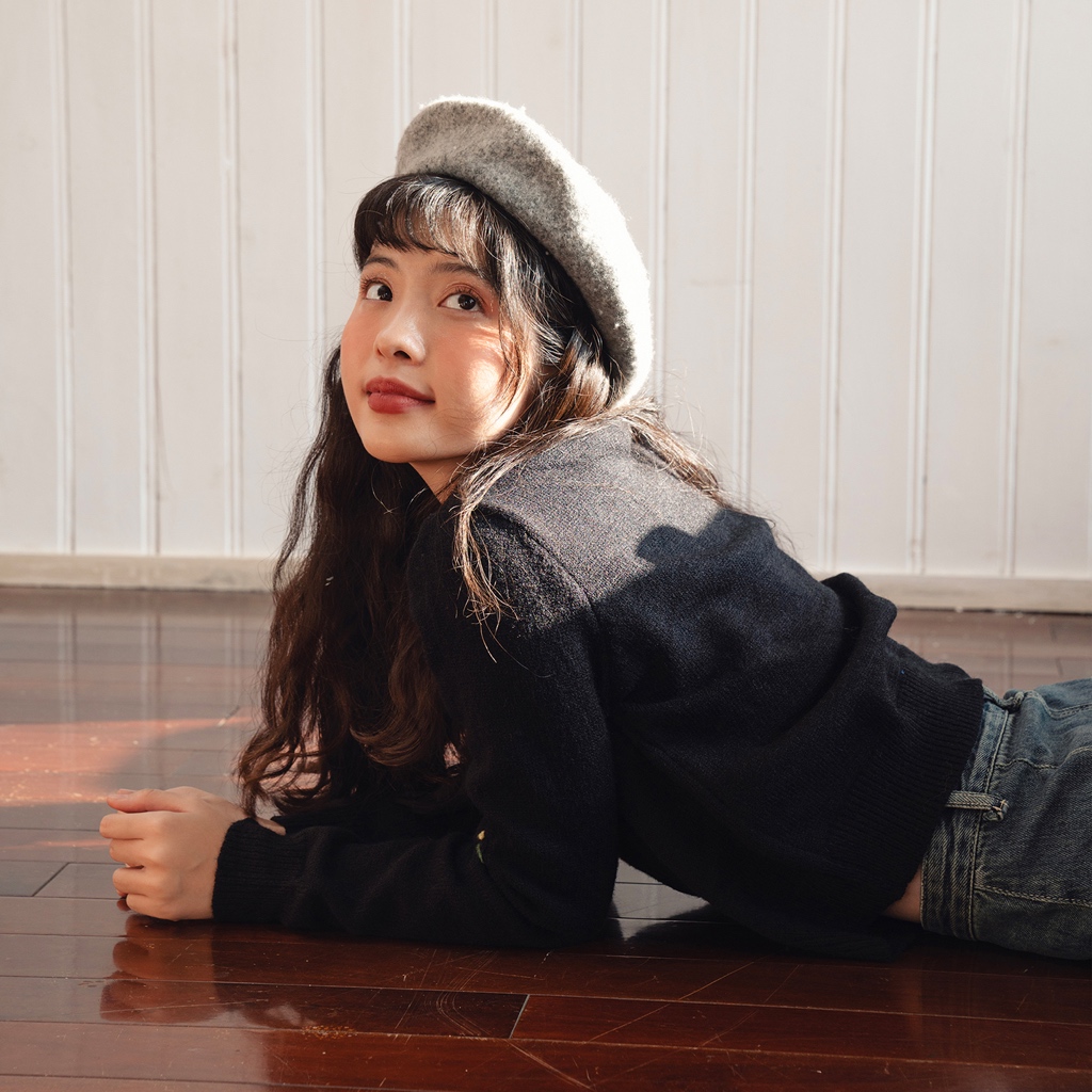 BLEUBIRD Áo khoác len thêu hoa cúc Margarita Cardigan