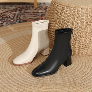 Bốt Nữ 7 Phân Có Lót Lông Hàng Full Hộp Size 35 - 39 Chân Dày Nên Tăng Size