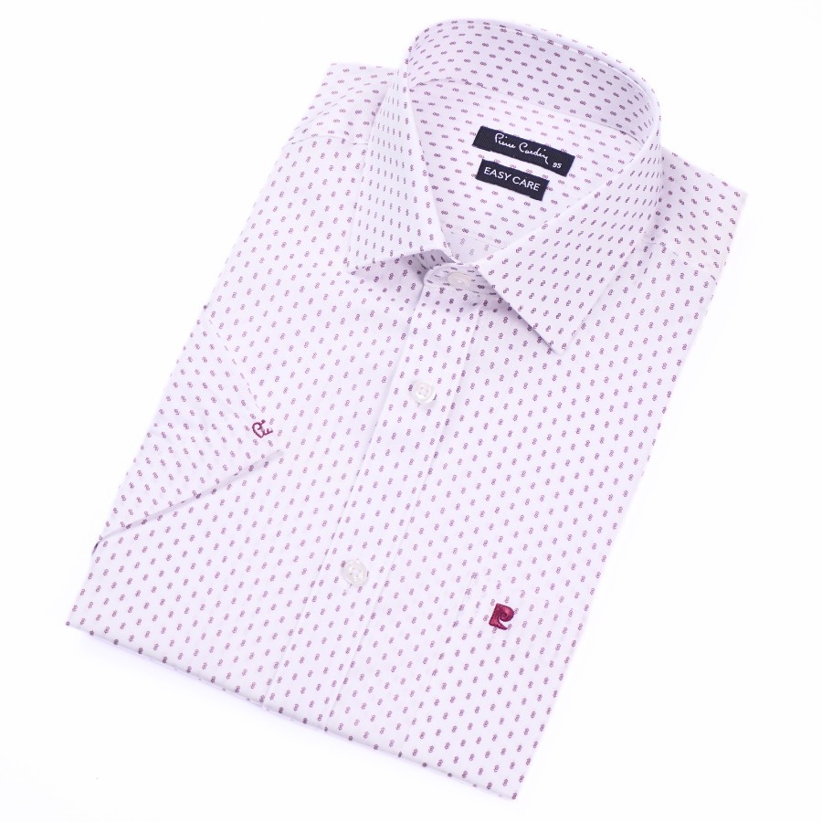 Áo sơ mi nam ngắn tay vạt ngang Pierre Cardin cao cấp xuất Hàn 100% cotton dáng Áo Regular ACN043 | Korea Outlet