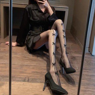  Quần Tất Lưới Đính Nơ Gợi Cảm Vớ Dài Ren Nữ Cosplay Quyến Rũ La Perbra 