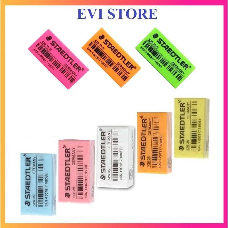 Gôm chì Staedtler 526 / Tẩy Đức  màu pastel 526-35N / 526-35