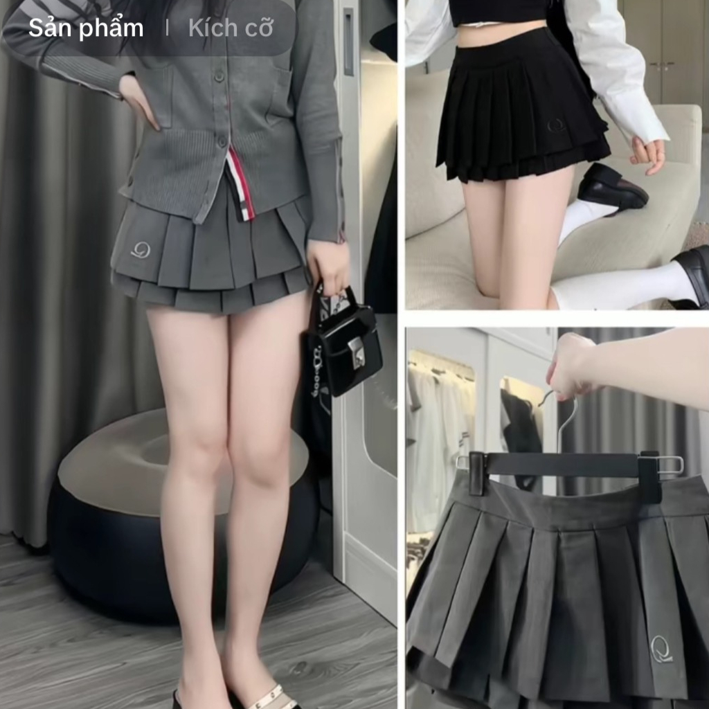 Chân Váy Xòe Xếp Ly Ngắn Chân Váy Tenis 2 Tầng Nên Dáng Siêu Xinh Hàng Đẹp