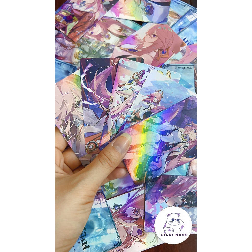Klee / Genshin Impact | Hộp thẻ card laser 50 tấm  Lomo Lomocard Polaroid