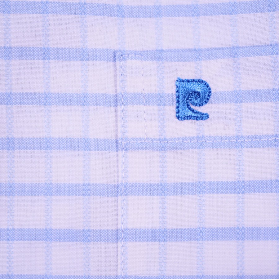 Áo sơ mi nam ngắn tay vạt ngang Pierre Cardin cao cấp xuất Hàn 100% cotton dáng Áo Regular ACN037| Korea Outlet