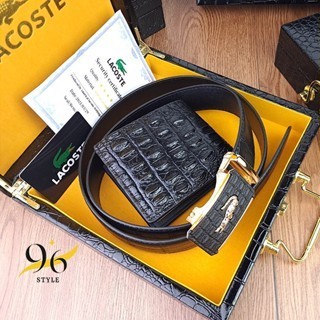 Thắt lưng nam da bụng cá sấu đẳng cấp của dây lưng - dây nịt nam da thật 100% fullbox hộp gỗ