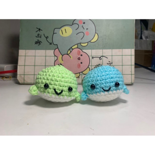 Móc khoá len handmade , móc khoá cá heo siêu dễ thương