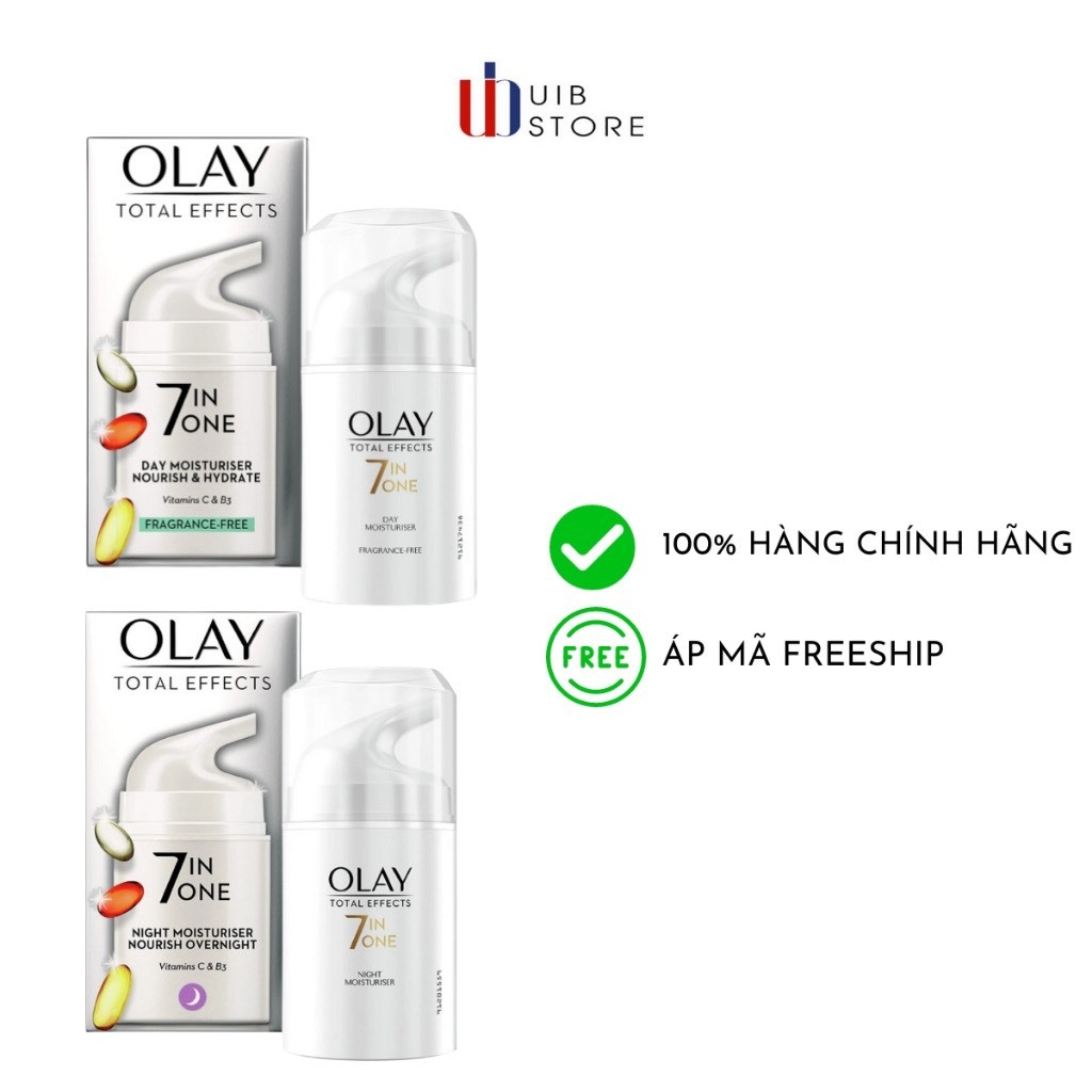 Kem Dưỡng Olay Total Effects 7 In 1 Ngày Và Đêm 50ml chống lão hóa, sáng da chống lão hóa 50ml