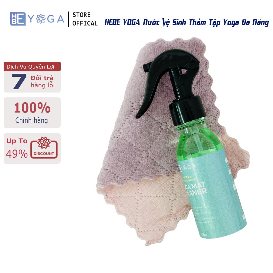 Nước Vệ Sinh Thảm Tập YOGA HBE 100ml Tặng Kèm Khăn Lau Đa Năng