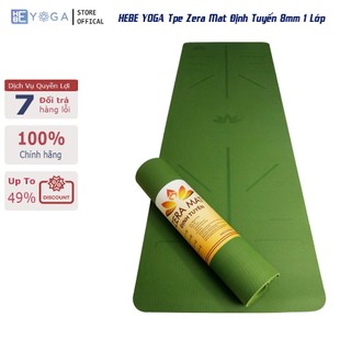 Thảm Tập Yoga Định Tuyến YOGA HBE Tpe Zera Mat 8mm 1 Lớp Cao Cấp