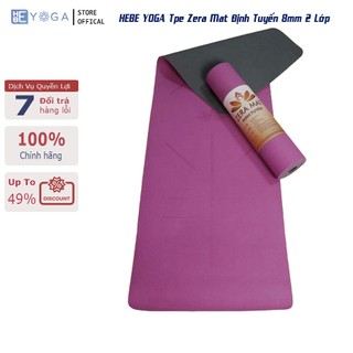 Thảm Tập Yoga Gym YOGA HBE Tpe Zera Mat Định Tuyến 8mm 2 Lớp Cao Cấp