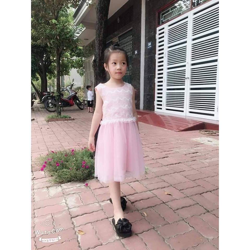 Váy công chúa hoạ tiết sóng biển, hàng xuất dư Hàn