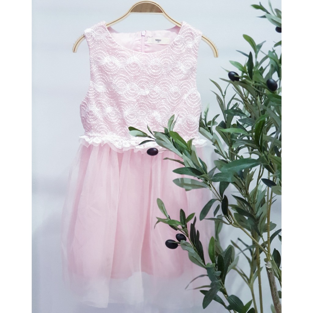 Váy công chúa hoạ tiết sóng biển, hàng xuất dư Hàn