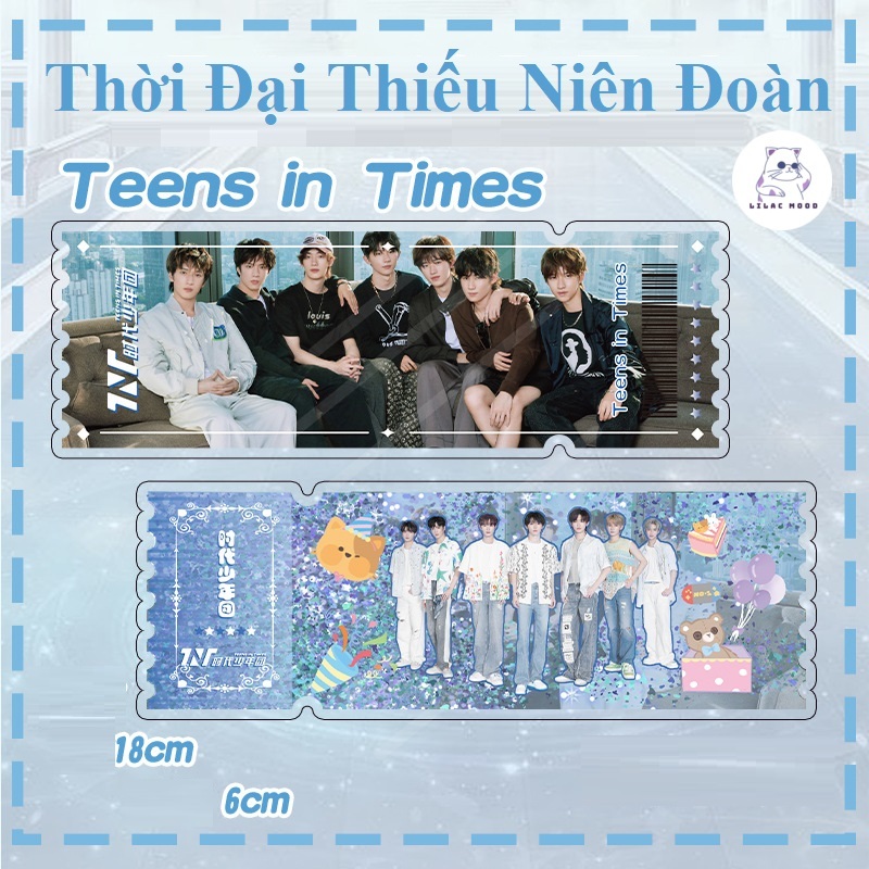 Vé cát chảy TNT I Tranh cát chảy bookmark vé laser 2023 Thời Đại Thiếu Niên Đoàn Teens in times