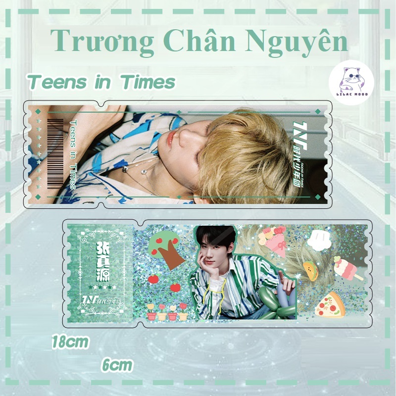 Vé cát chảy TNT I Tranh cát chảy bookmark vé laser 2023 Thời Đại Thiếu Niên Đoàn Teens in times