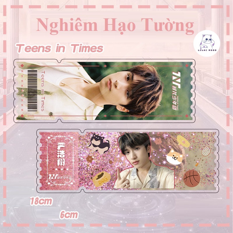 Vé cát chảy TNT I Tranh cát chảy bookmark vé laser 2023 Thời Đại Thiếu Niên Đoàn Teens in times