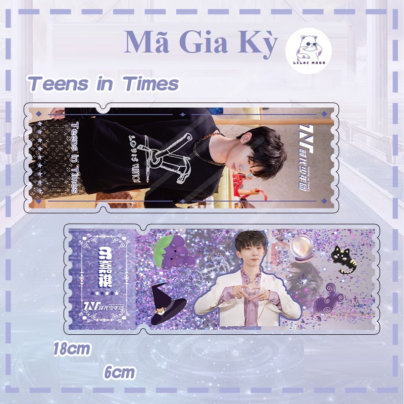 Vé cát chảy TNT I Tranh cát chảy bookmark vé laser 2023 Thời Đại Thiếu Niên Đoàn Teens in times