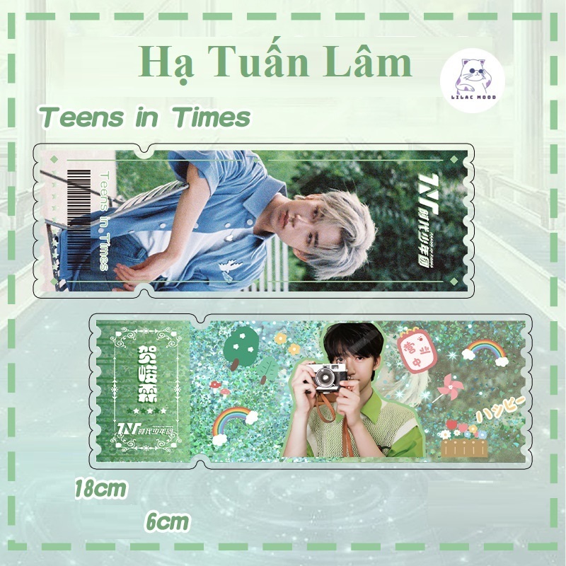 Vé cát chảy TNT I Tranh cát chảy bookmark vé laser 2023 Thời Đại Thiếu Niên Đoàn Teens in times
