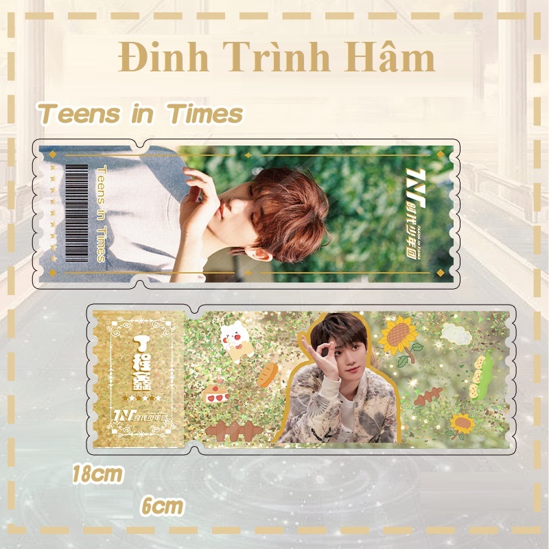 Vé cát chảy TNT I Tranh cát chảy bookmark vé laser 2023 Thời Đại Thiếu Niên Đoàn Teens in times