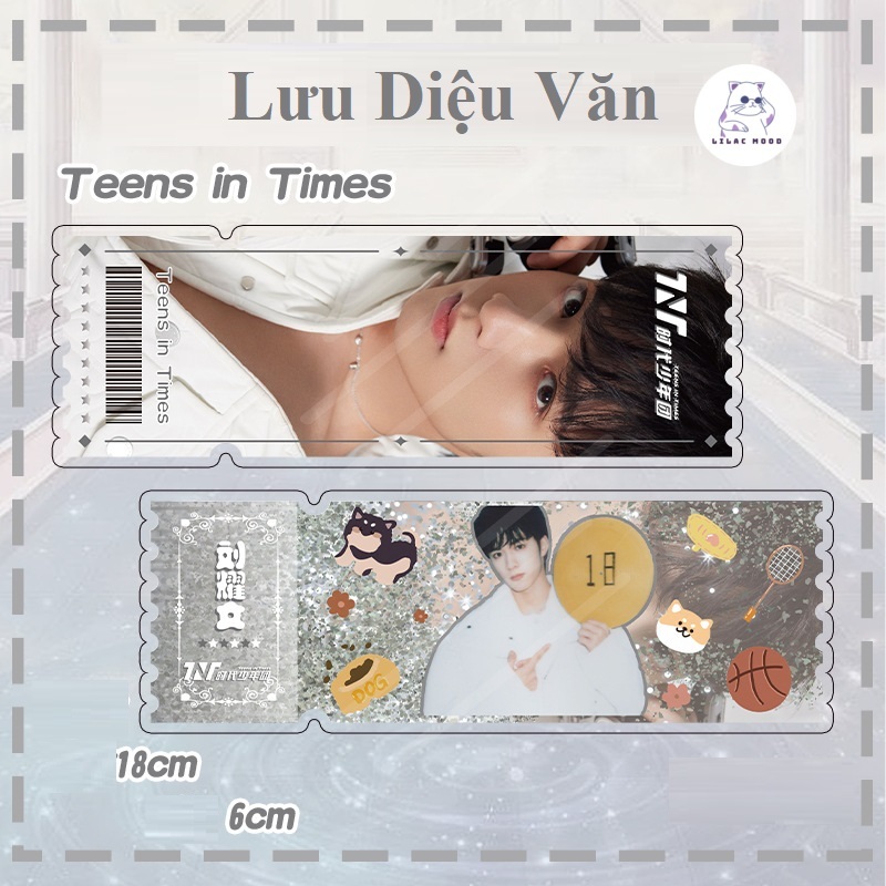 Vé cát chảy TNT I Tranh cát chảy bookmark vé laser 2023 Thời Đại Thiếu Niên Đoàn Teens in times