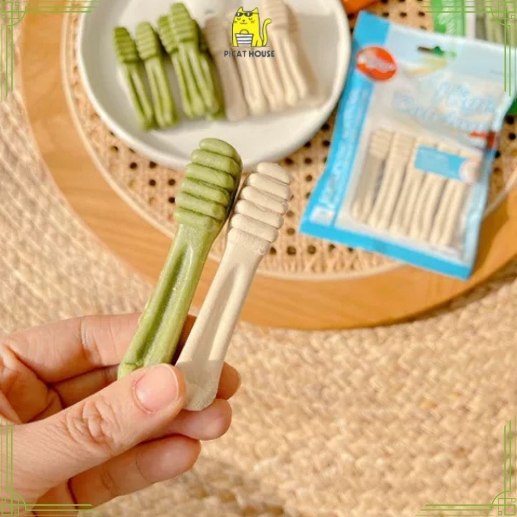 Xương gặm sạch răng,xương canxi cho chó PICATbổ sung dinh dưỡng gói 6 thanh 90g