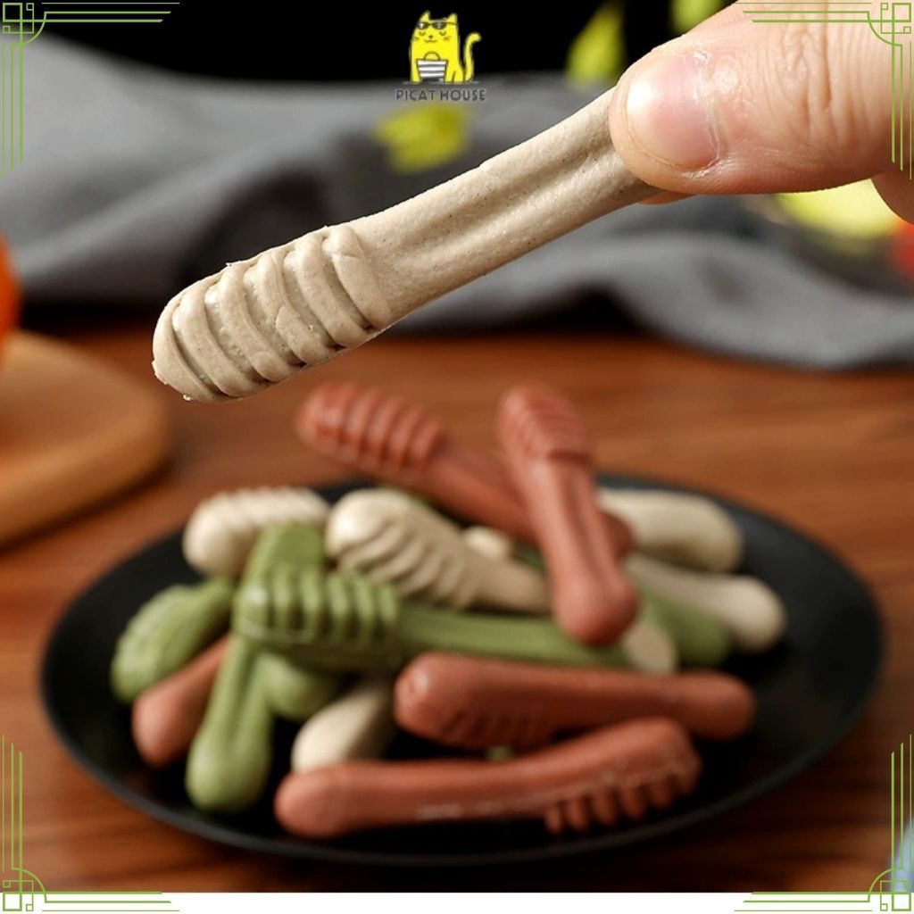 Xương gặm sạch răng,xương canxi cho chó PICATbổ sung dinh dưỡng gói 6 thanh 90g