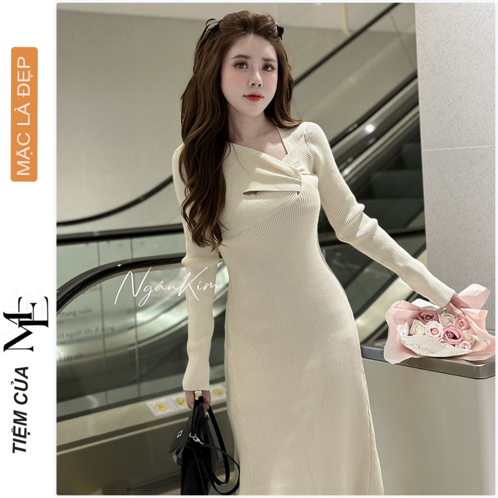 ĐẦM VÁY BẦU THU ĐÔNG V6616 LEN MONGTOGHI QUẢNG CHÂU CAO CẤP MỀM MỊN CHẤT LEN CO GIÃN 4 CHIỀU MẶC TRƯỚC VÀ SAU SINH