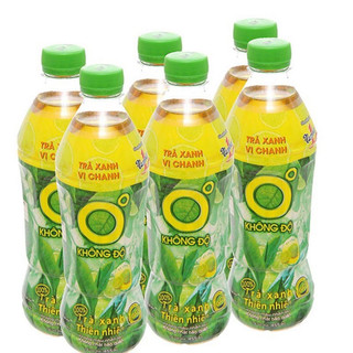 Lốc 6 chai trà xanh không độ 455ml