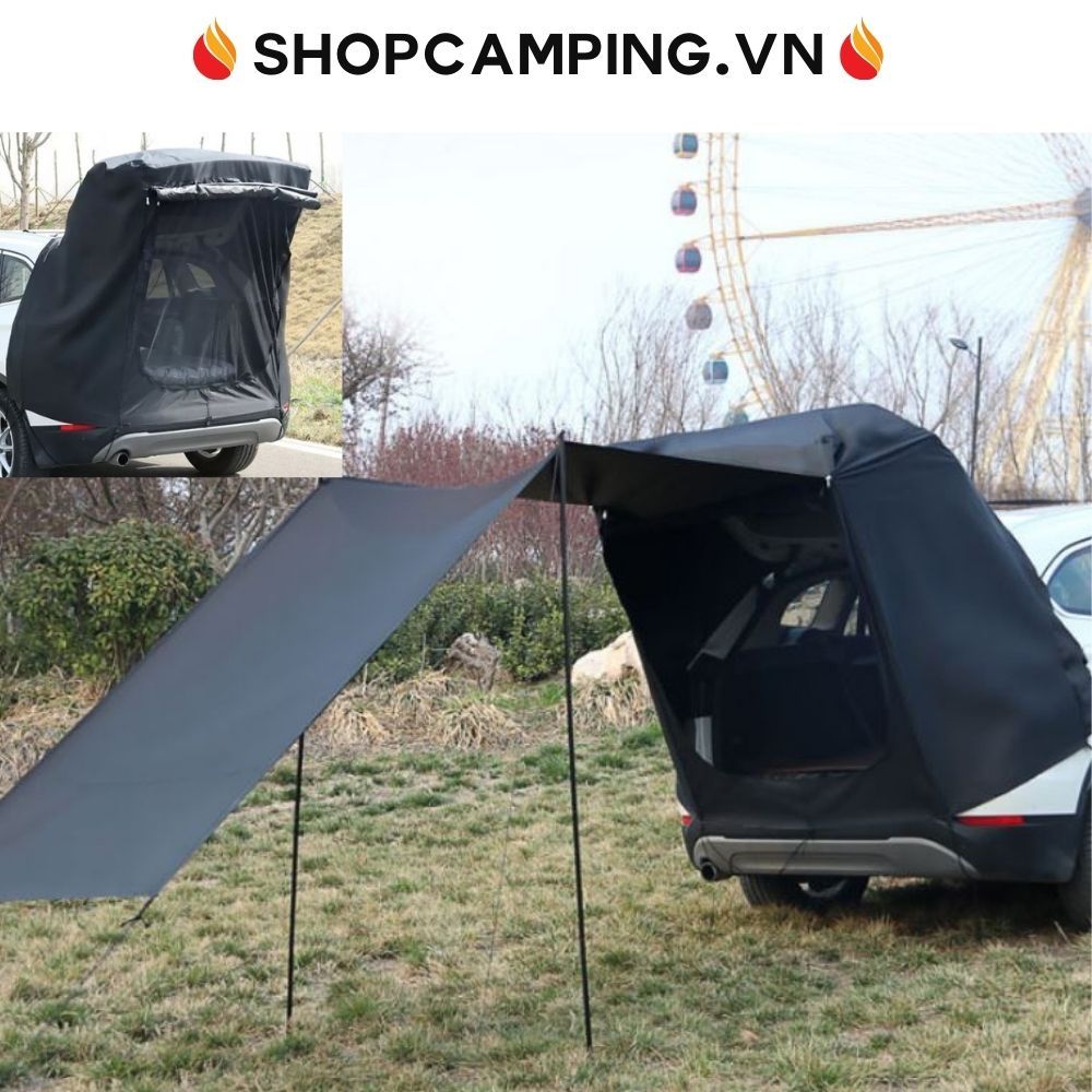 Lều gắn cốp xe hơi, lều che nắng gắn đuôi xe dành cho cắm trại dã ngoại - Camping VietNam