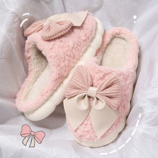 Dép Bông Nam Nữ Dễ Thương, Dép Nơ Đi Trong Nhà Dp202 - Lynh Stores