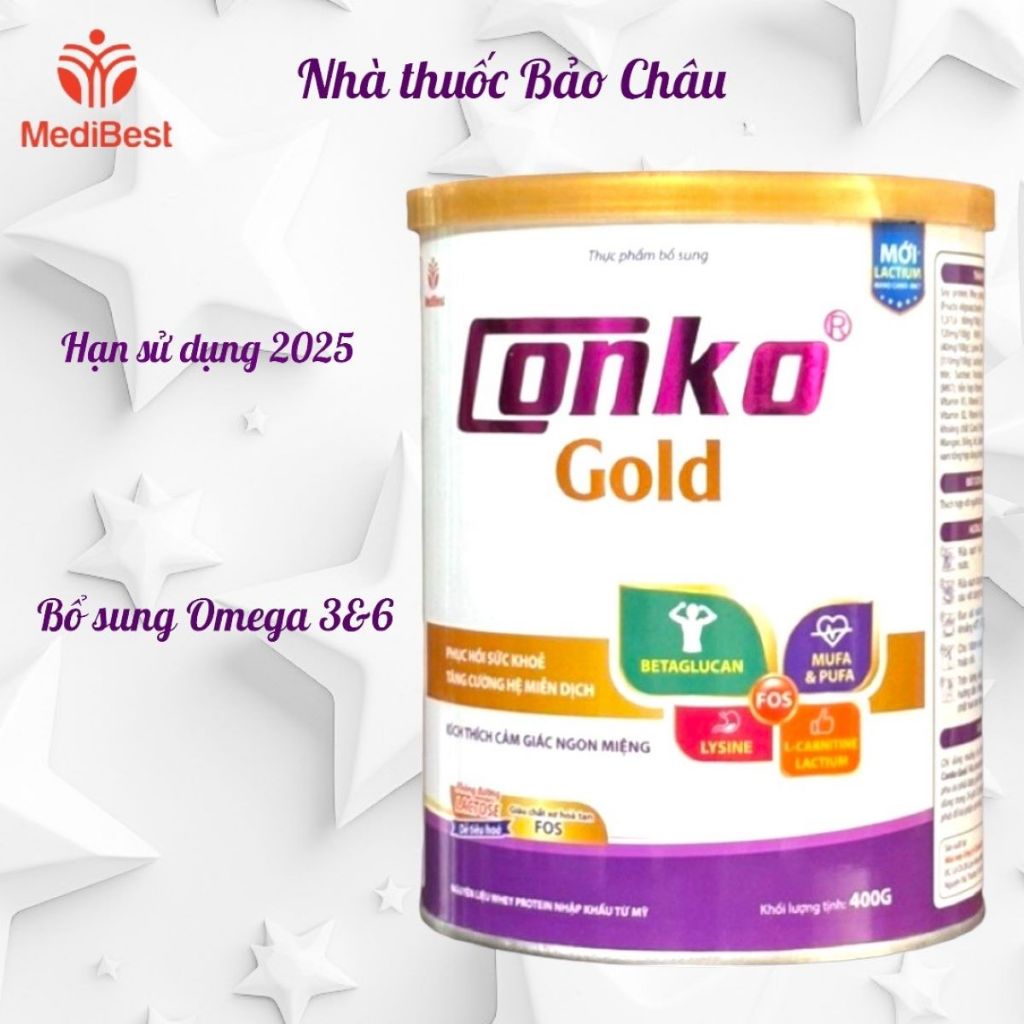 Sữa Conko gold 400g (Hsd 2025) tăng cường sức đề kháng