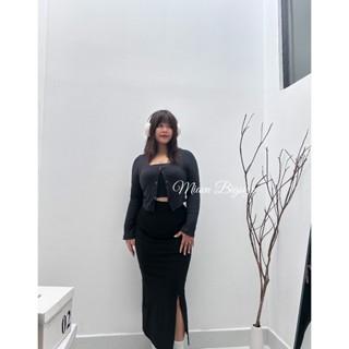 Chân váy ôm dáng dài chất cotton Bigsise dành cho nữ