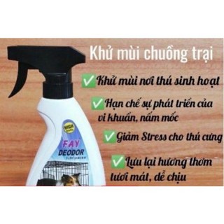 Xịt khử mùi kháng khuẩn chuồng trại fay