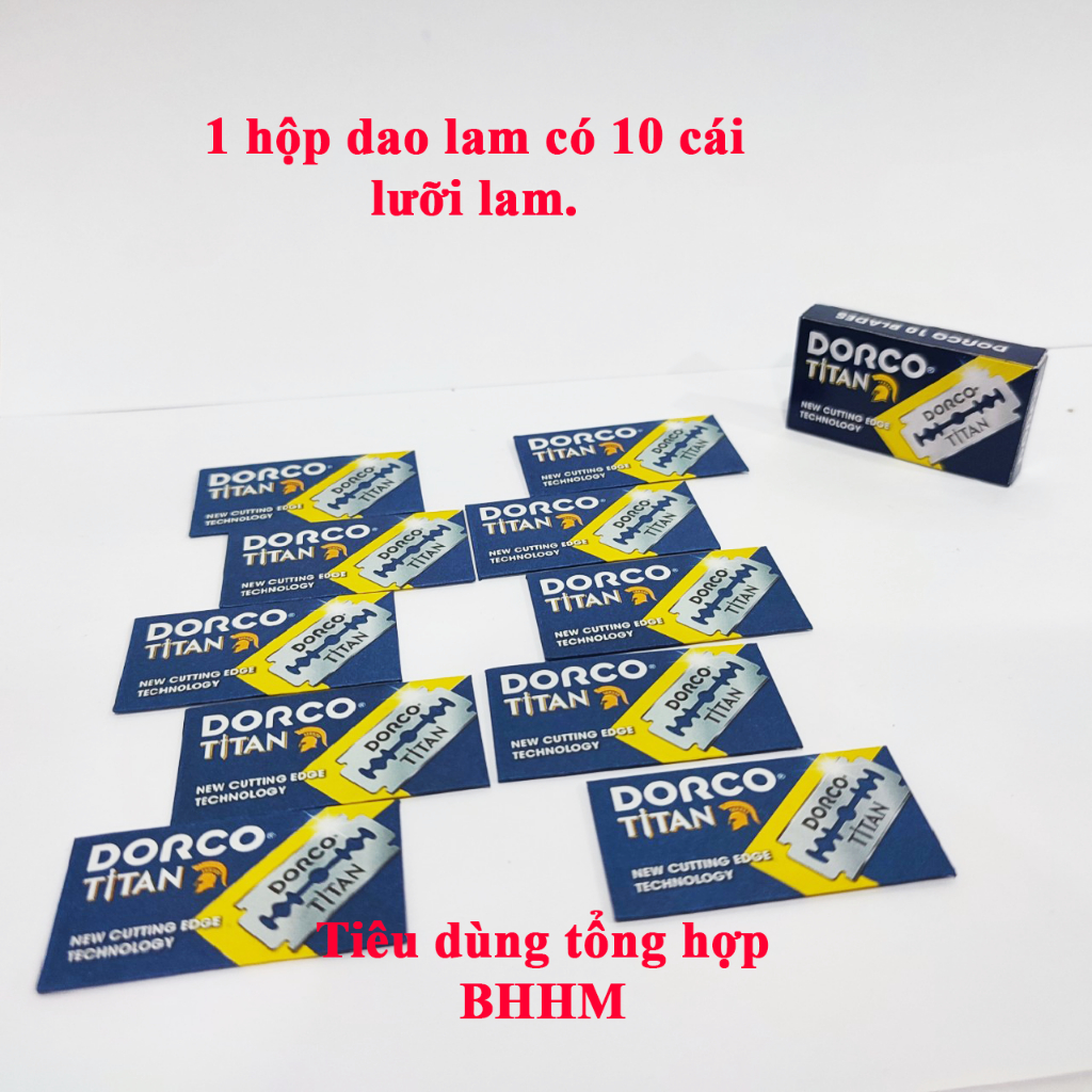 (Q8) 10 cái lưỡi lam (dao lam) DORCO.
